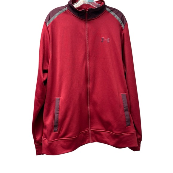Under Armour Other - Under Armour Full Zip Red Cold Gear Jacket Size XLT